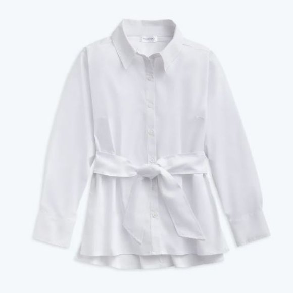 Summersalt | The Perfect Tie-Waist Girlfriend Shirt | Large - Picture 1 of 6